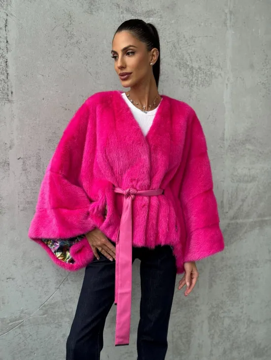 Короткая шуба из меха норки