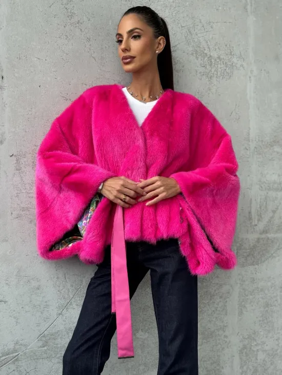 Короткая шуба из меха норки