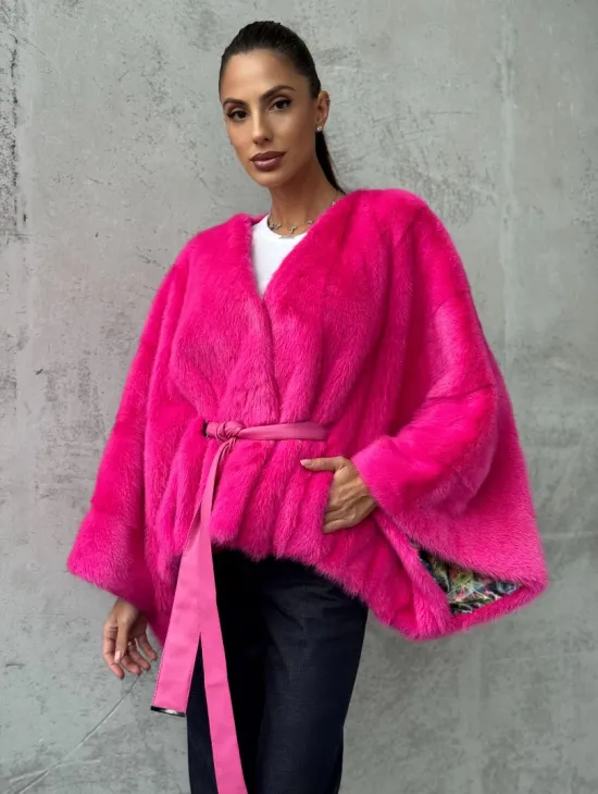 Короткая шуба из меха норки