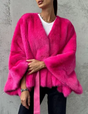 Короткая шуба из меха норки