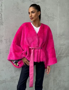 Короткая шуба из меха норки