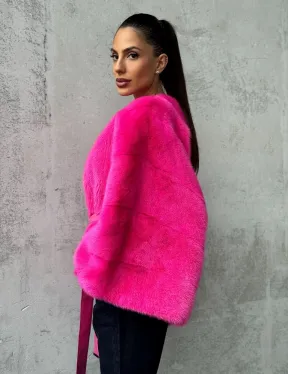 Короткая шуба из меха норки