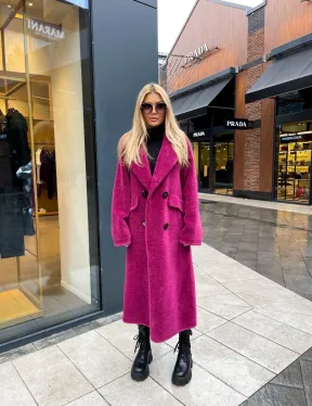 Современная шуба из натуральной шерсти