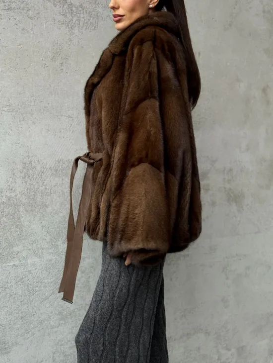 Шуба норковая оверсайз