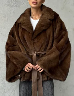 Шуба норковая оверсайз