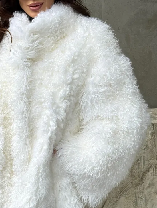 Шуба из альпаки