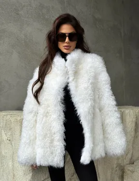 Шуба из альпаки