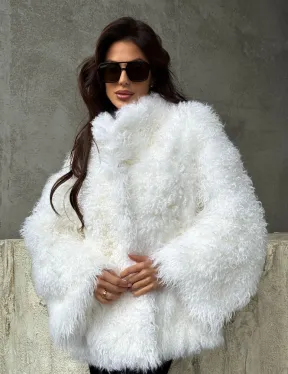 Шуба из альпаки