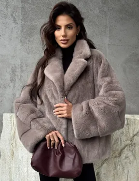 Короткая женская норковая шуба