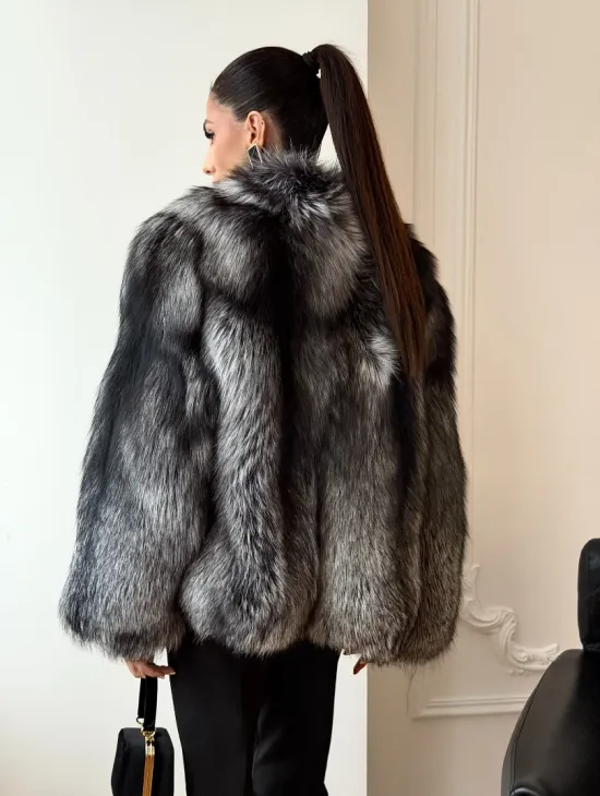 Шуба из чернобурки