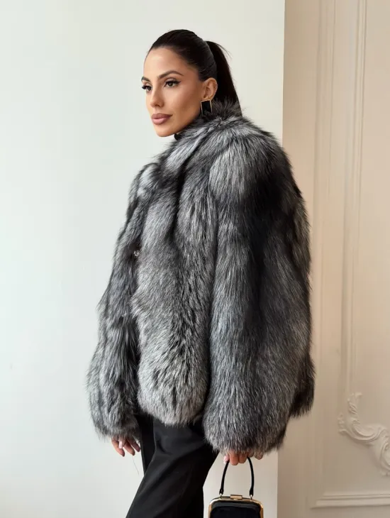 Шуба из чернобурки