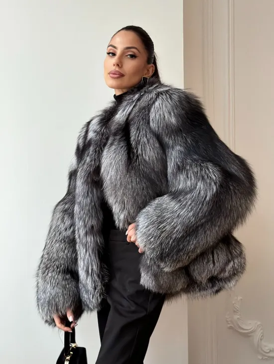 Шуба из чернобурки