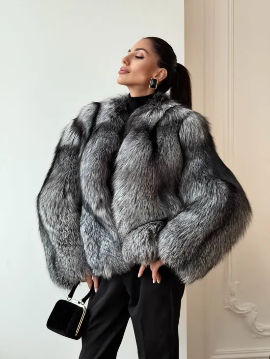Шуба из чернобурки
