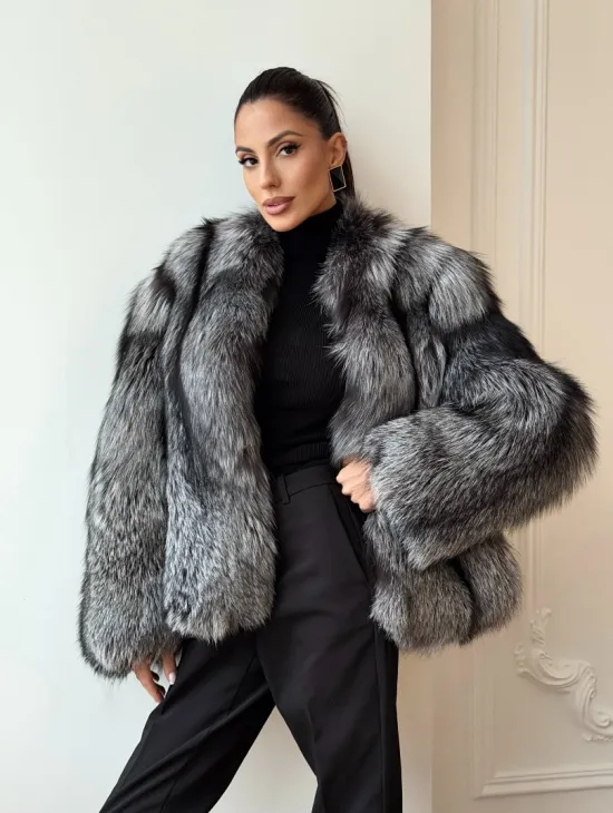 Шуба из чернобурки
