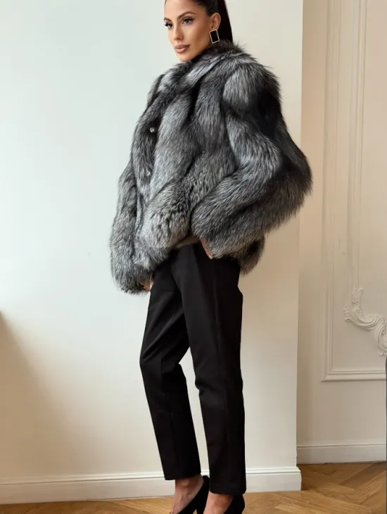 Шуба из чернобурки