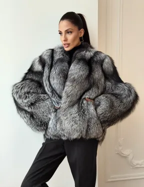 Шуба из чернобурки