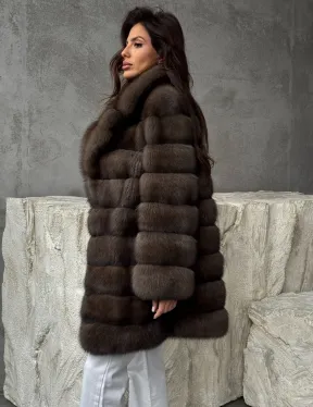 Женская шуба из соболя