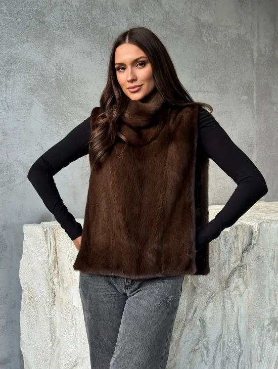 Манишка для женщин - норковая