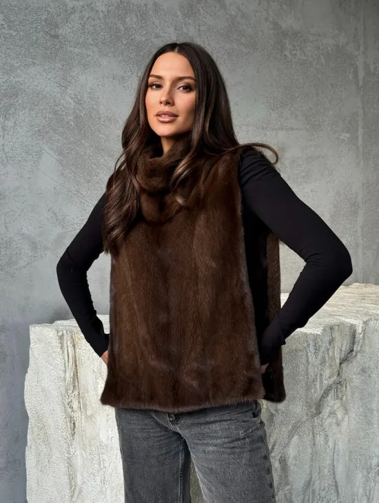 Манишка для женщин - норковая