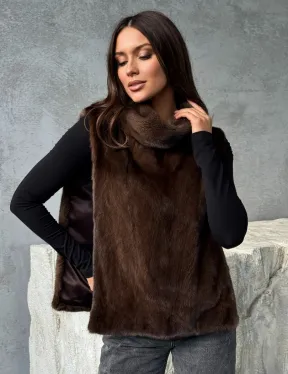 Манишка для женщин - норковая