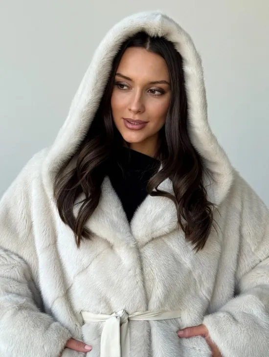 Шуба автоледи под пояс из меха норки