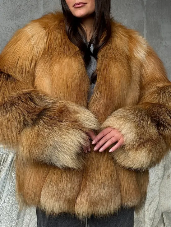 Шуба из лисы
