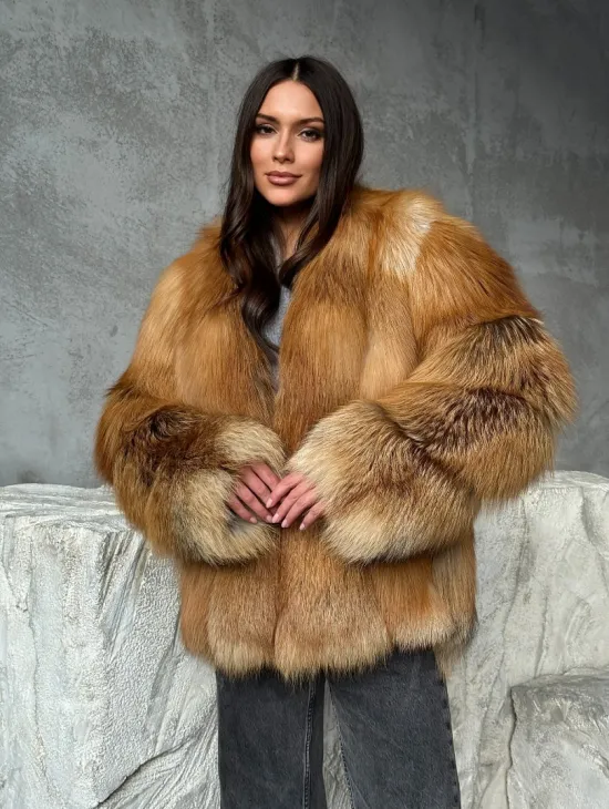 Шуба из лисы