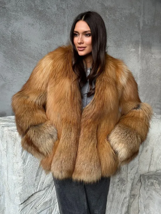 Шуба из лисы