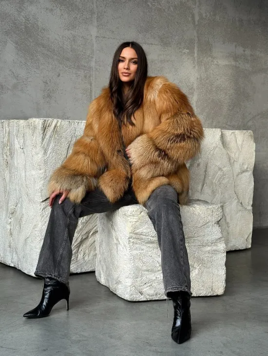 Шуба из лисы