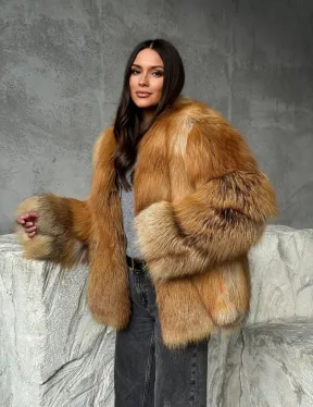 Шуба из лисы