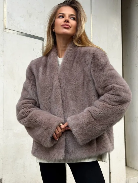 Кроп-топ шуба норковая