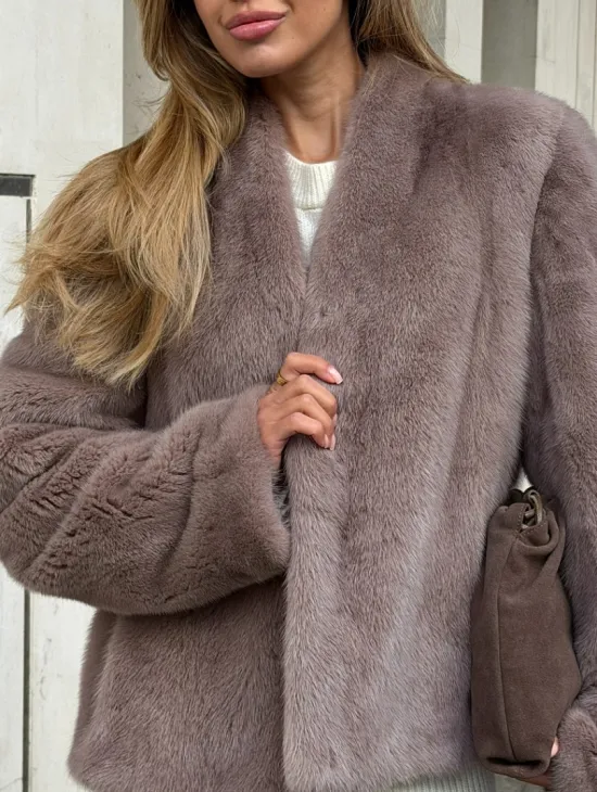 Кроп-топ шуба норковая