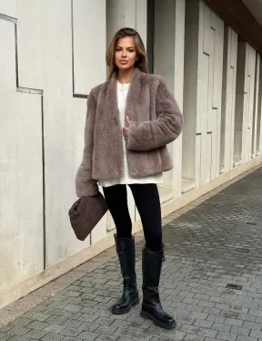 Кроп-топ шуба норковая