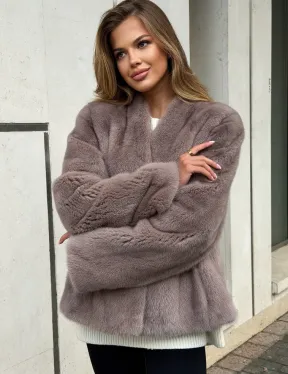 Кроп-топ шуба норковая