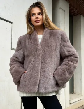 Кроп-топ шуба норковая