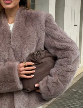 Кроп-топ шуба норковая