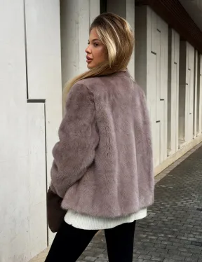 Кроп-топ шуба норковая