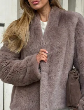 Кроп-топ шуба норковая