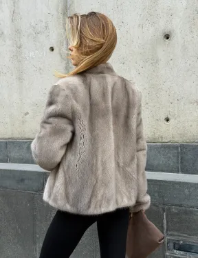 Короткий норковый жакет