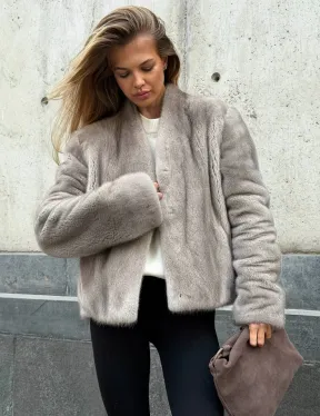 Короткий норковый жакет