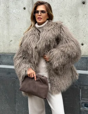 Полушубок из ламы