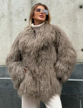 Полушубок из ламы