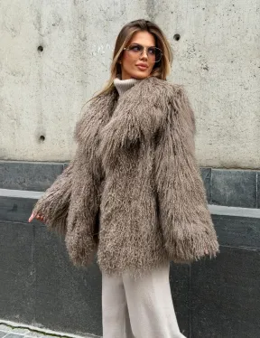 Полушубок из ламы