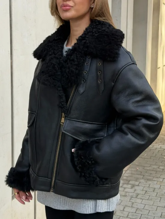 Дубленка авиатор зимняя