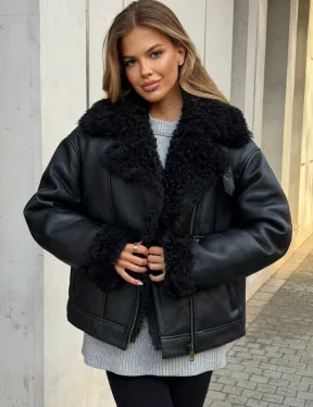 Дубленка авиатор зимняя