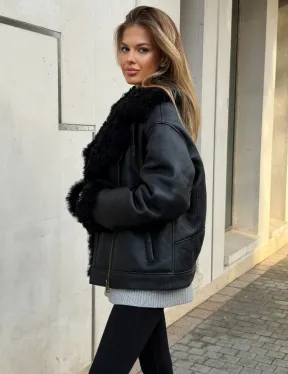 Дубленка авиатор зимняя