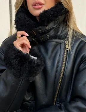 Дубленка авиатор зимняя