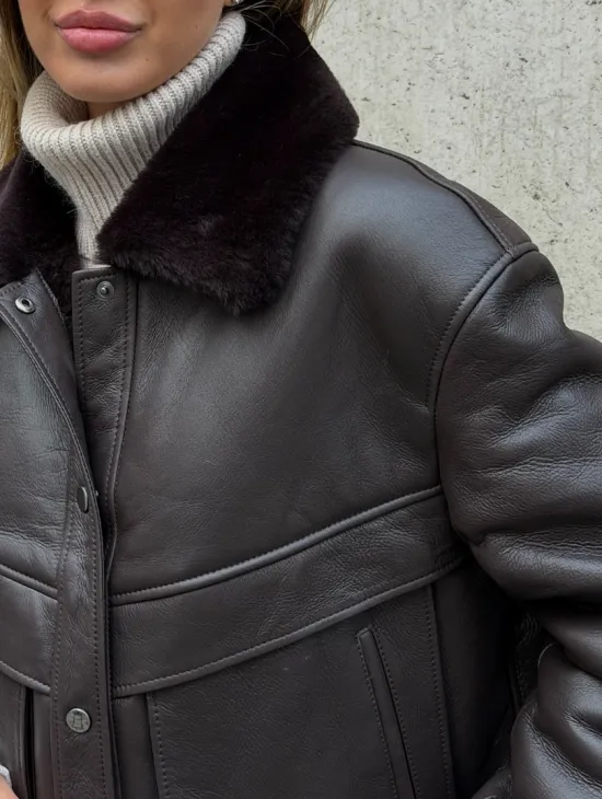 Куртка - дубленка женская