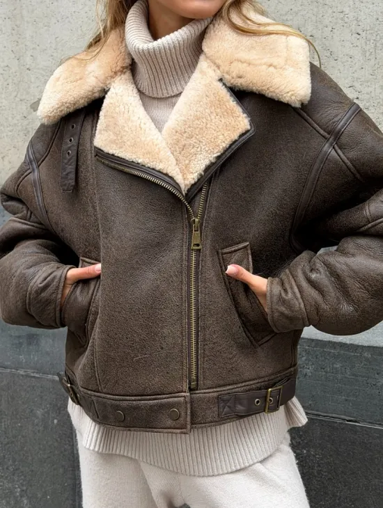 Дубленка - пилот женская