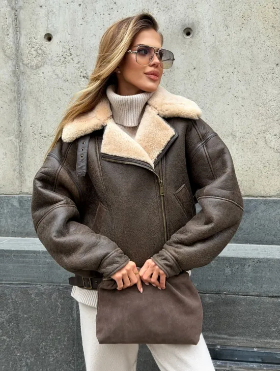 Дубленка - пилот женская